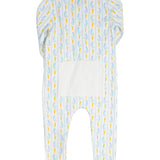 Blue Bunny Knit Zip Up Pajamas-FINAL SALE