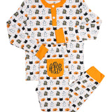 Vintage Halloween Knit Pajama Set- FINAL SALE