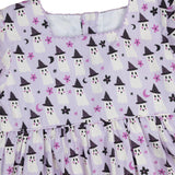 Happy Ghosts Square Neck Dress- FINAL SALE
