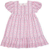 Ghost Stripe with Silver Lurex Dress- FINAL SALE