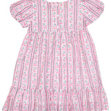 Ghost Stripe with Silver Lurex Dress- FINAL SALE