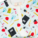 School Supplies Pajamas Set- FINAL SALE