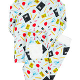 School Supplies Pajamas Set- FINAL SALE