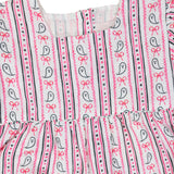 Ghost Stripe with Silver Lurex Dress- FINAL SALE
