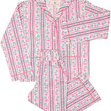 Ghost Stripe with Silver Lurex Pajama Set- FINAL SALE