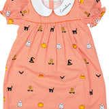 Spooky Embroidered Halloween Dress- FINAL SALE