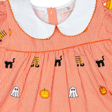 Spooky Embroidered Halloween Dress- FINAL SALE