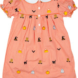 Spooky Embroidered Halloween Dress- FINAL SALE