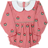 Christmas Wreaths Embroidered Bubble