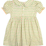Pumpkin Smocked Plaid Dress- FINAL SALE
