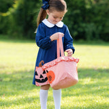 Jackolantern Applique Navy Knit Dress- FINAL SALE