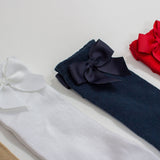 Knee Socks with Grosgrain Bow