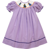 Witches Smocked Halloween Dress- FINAL SALE