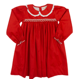 Red Smocked Dress
