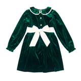 Evergreen Velvet Holly Dress
