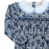 Cobalt Clover Smocked Dress