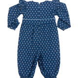 Indigo Meadow Block Print Romper