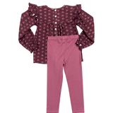Mulberry Thistle Knit Legging Set