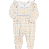 Golden Gathering Knit Romper