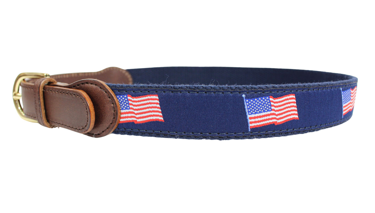 American Flag Ribbon Belt