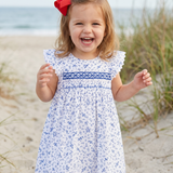 Blue Posy Party Dress