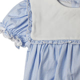 Blue Gingham Bib Jumper