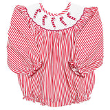 Candy Cane Smocked Bishop Bubble