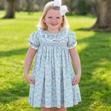 Spring Bloom Smocked Dress-FINAL SALE