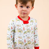 Holiday Vacation Knit Zip Up Pajamas- FINAL SALE