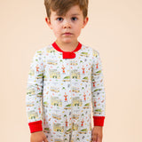 Holiday Vacation Knit Zip Up Pajamas- FINAL SALE