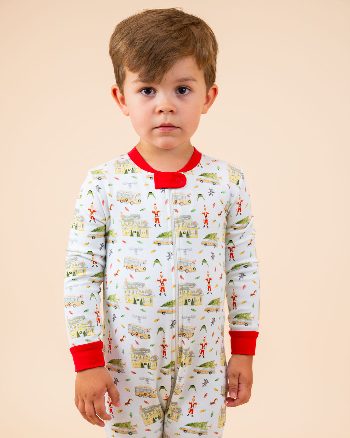 Christmas Vacation Knit Zip Up Pajamas