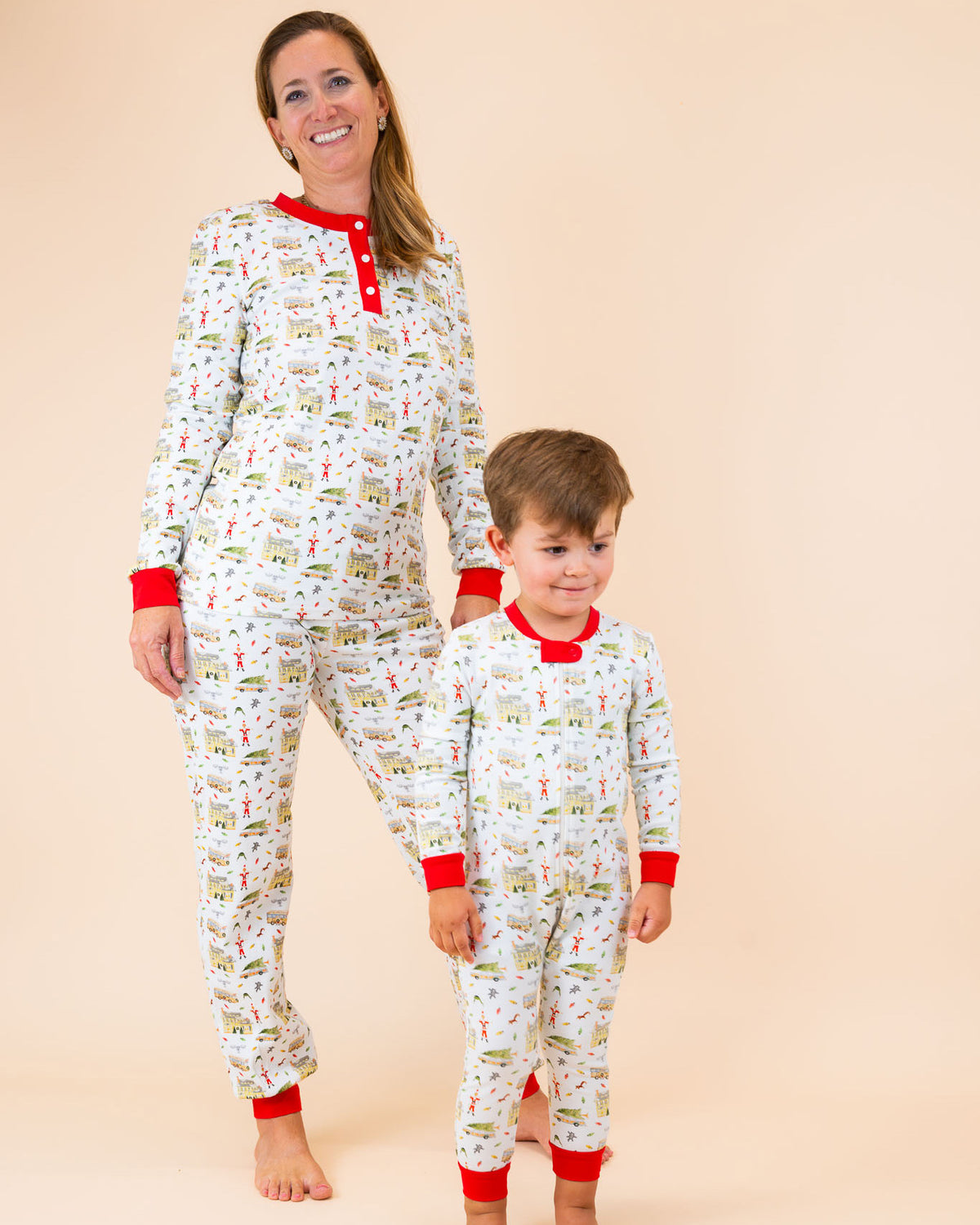 Christmas Vacation Knit Zip Up Pajamas