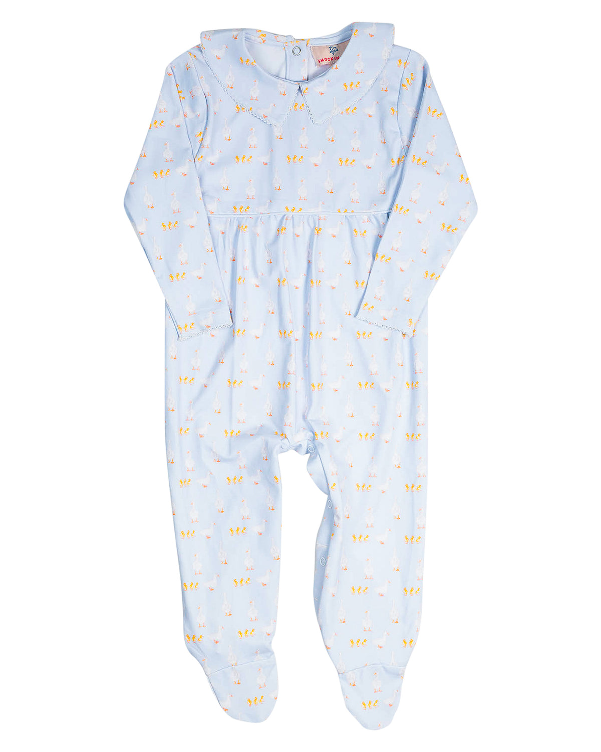 Duck Duck Chick Knit Footed Pajamas- FINAL SALE