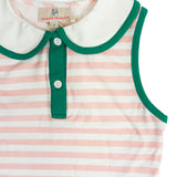 Pink Striped Skirt Set