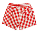 Red Checked Shorts