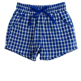 Royal Blue Checked Shorts