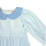 Light Blue Charleston Check Dress