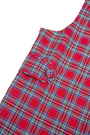 Red Tartan Plaid Longall