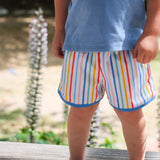 Citrus Stripe Swim Trunks- FINAL SALE