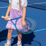 Purple and White Knit Tennis Dress