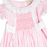 Pink Smocked Clara Dress with Sash