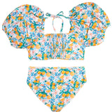 Summer Citrus Ladies High Waisted Bikini