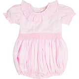 Pink Gingham Smocked Jenny Bubble