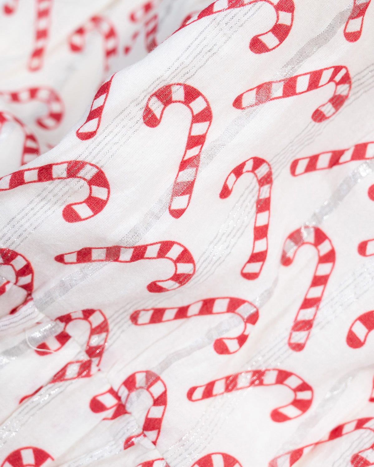 Candy Cane Puff Sleeve Bubble