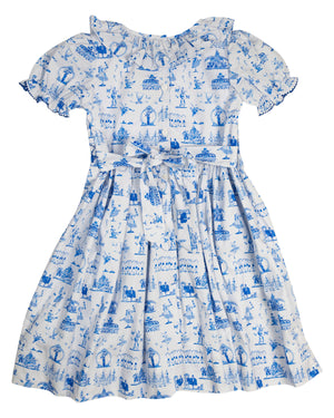 Nutcracker Toile Smocked Jenny Dress