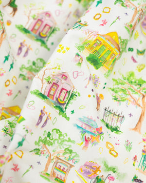 Mardi Gras Print Shortall