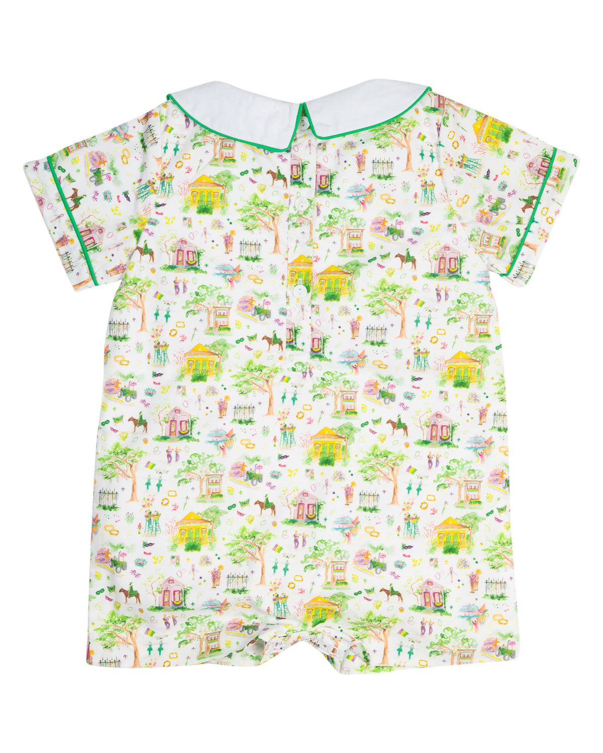 Mardi Gras Print Shortall