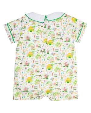 Mardi Gras Print Shortall