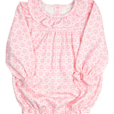 Pink Checked Hearts Knit Bubble- FINAL SALE