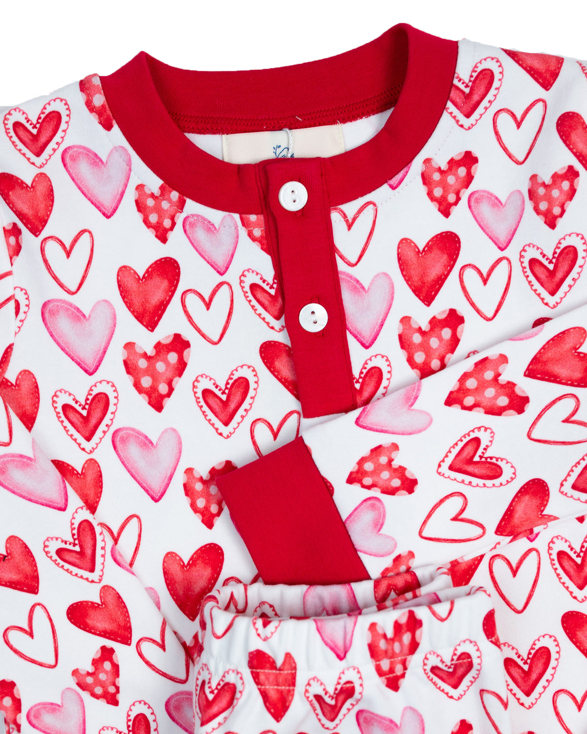 Whimsical Hearts Pajama Set- FINAL SALE